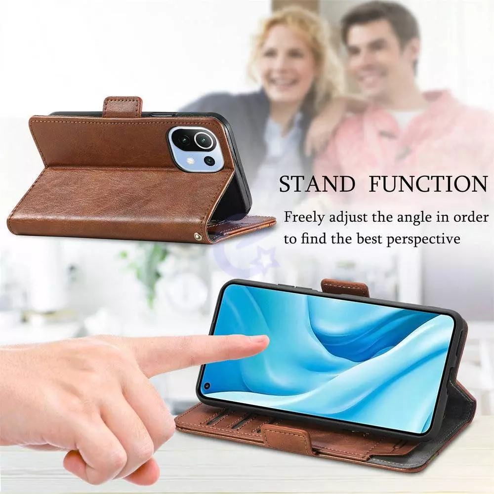 Чехол книжка для Xiaomi 11T / 11T Pro Anomaly Business Wallet Grey (Серый)