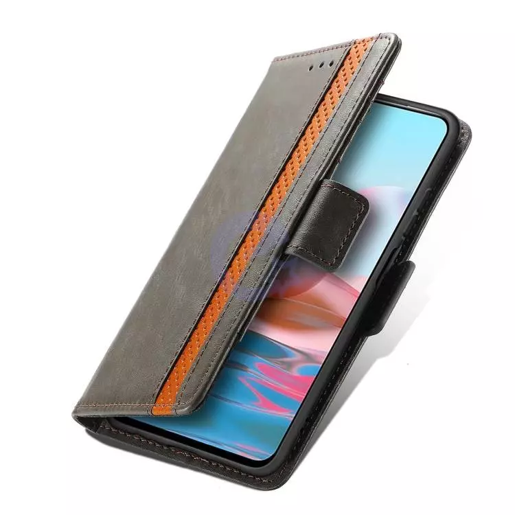 Чехол книжка для Xiaomi Poco M5s / Redmi Note 10 / Redmi Note 10S Anomaly Business Wallet Khaki (Хаки)