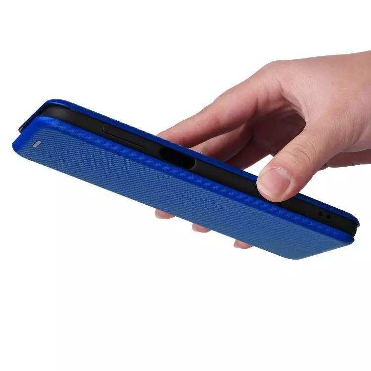 Чехол книжка для Infinix Note 12 Pro / 12 (2023) Anomaly Carbon Book Blue (Синий)