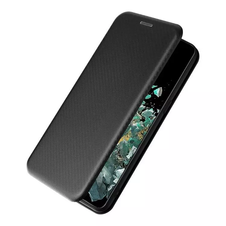 Чохол книжка для Infinix Smart 6 Anomaly Carbon Book Black (Чорний)