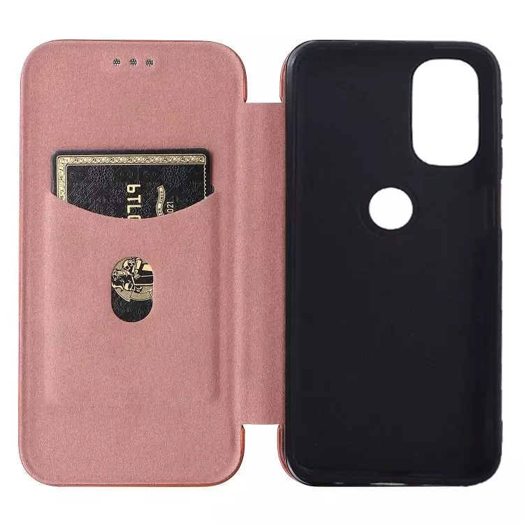 Чохол книжка для Motorola Moto G31 / G41 Anomaly Carbon Book Rose Gold (Рожеве золото) Чохол книжка для Motorola Moto G31 / G41 Anomaly Carbon Book Rose Gold (Рожеве золото)