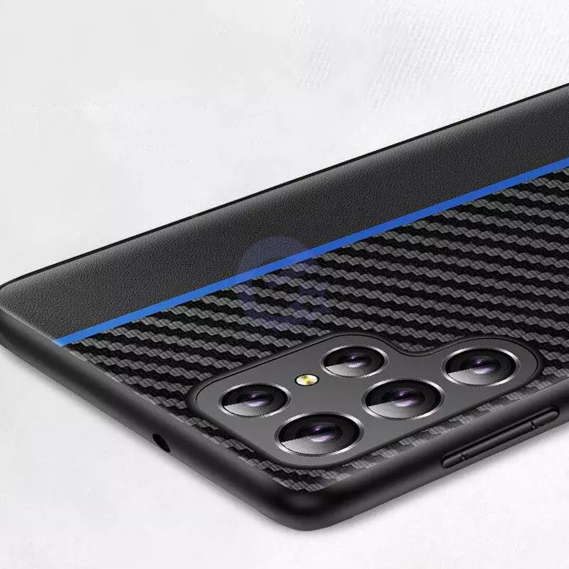 Чехол бампер для Google Pixel 6 Pro Anomaly Carbon Line Blue (Синий)