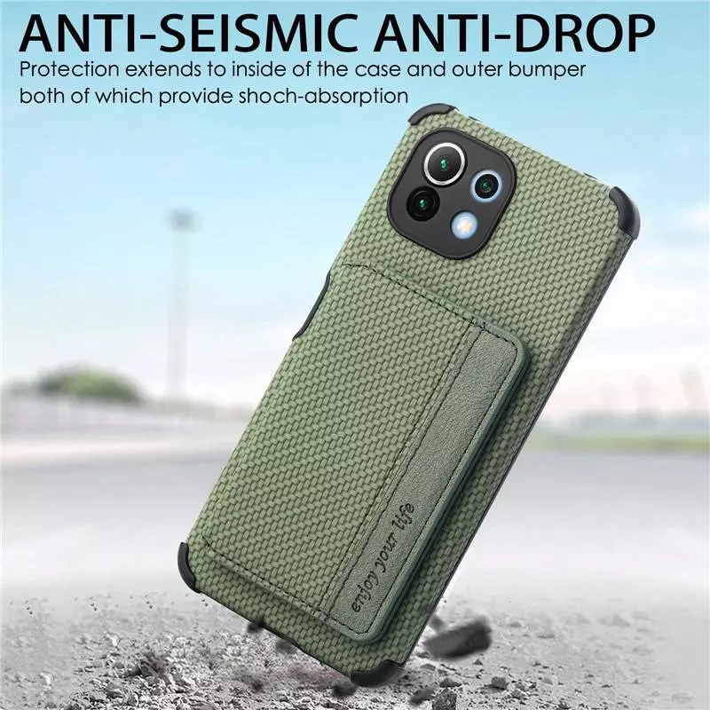 Чохол бампер для Motorola Edge 20 Lite Anomaly Card Holder Black (Чорний)