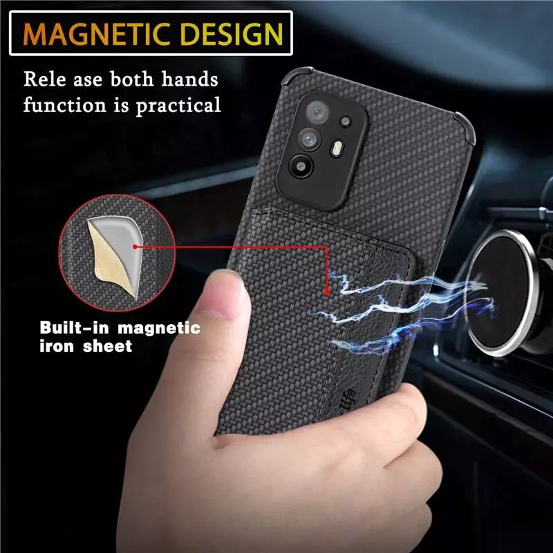 Чехол бампер для Oppo A94 / Reno 5 Lite Anomaly Card Holder Khaki (Хаки)