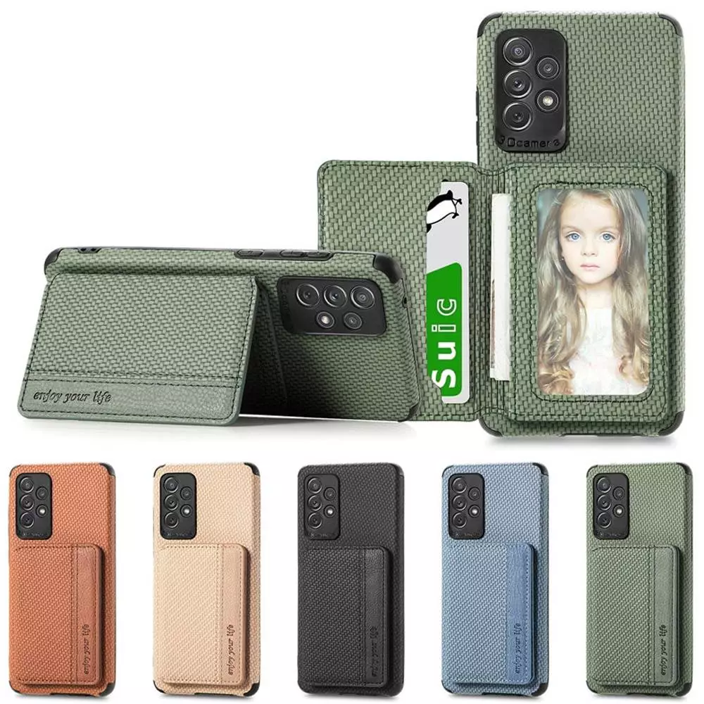 Чехол бампер для Samsung Galaxy A72 Anomaly Card Holder Green (Зеленый) Чехол бампер для Samsung Galaxy A72 Anomaly Card Holder Green (Зеленый)