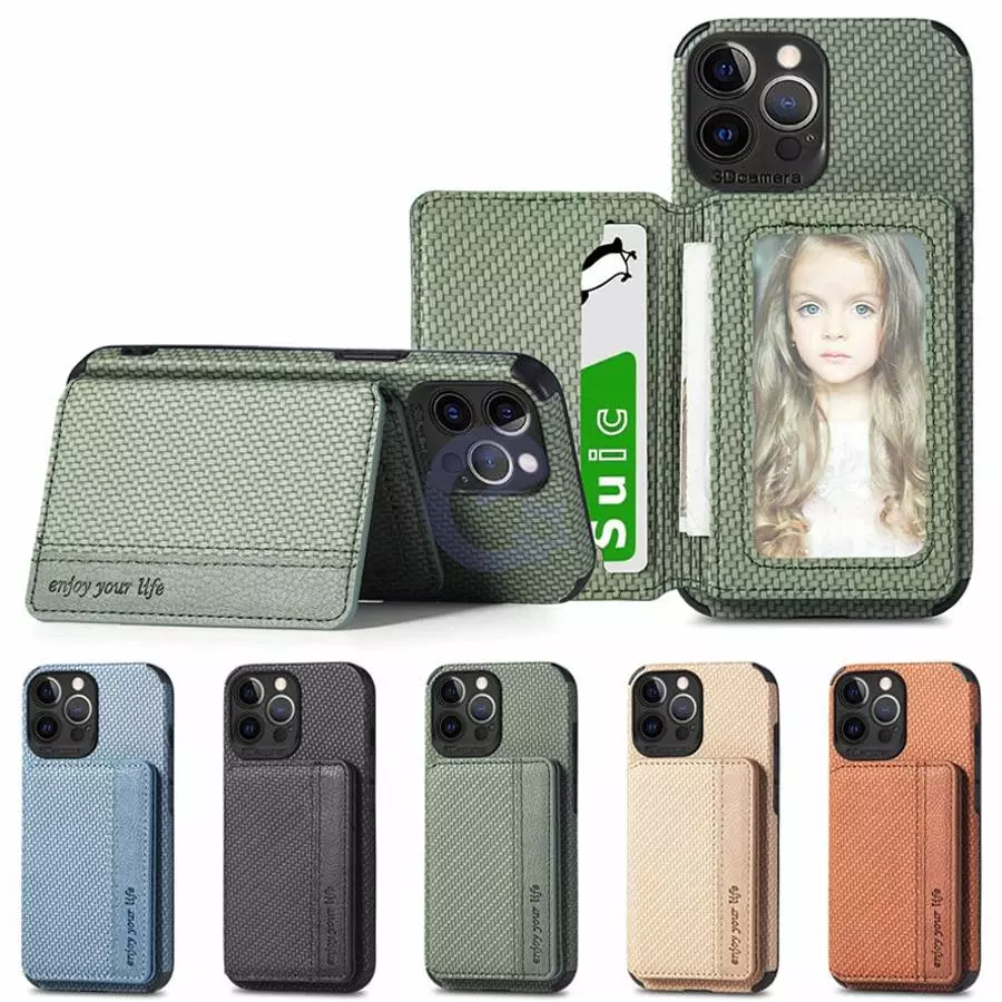 Чехол бампер для iPhone 13 Anomaly Card Holder Green (Зеленый)