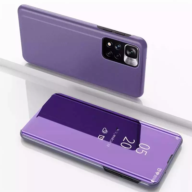 Інтерактивна чохол книжка для Infinix Zero X Pro Anomaly Clear View Purple (Пурпурний)