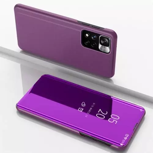 Інтерактивна чохол книжка для Xiaomi Poco M4 Pro Anomaly Clear View Lilac (Ліловий)