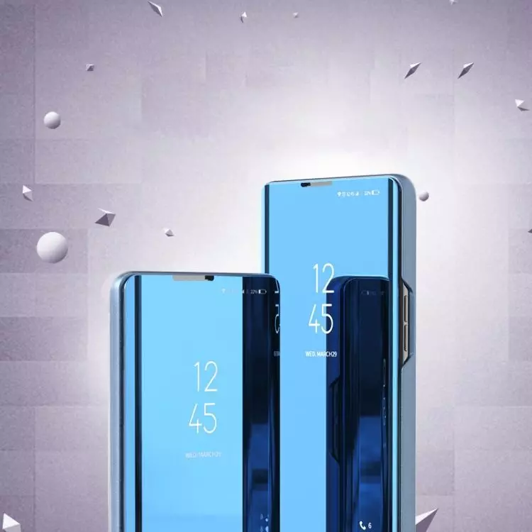 Интерактивная чехол книжка для Infinix Hot 11 Play Anomaly Clear View Silver (Серебристый)