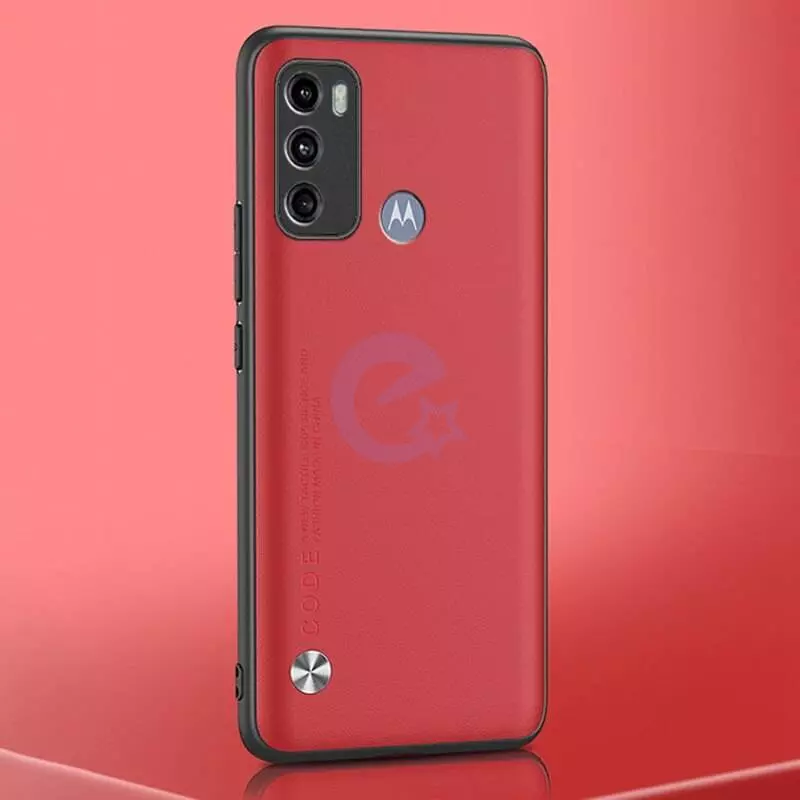 Чехол бампер для Motorola Moto E20 / E30 / E40 Anomaly Color Fit Red (Красный)