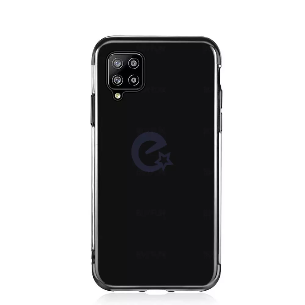 Чехол бампер для Samsung Galaxy A12 / Galaxy M12 / Galaxy A12 Nacho Anomaly Color Plating Black (Черный)
