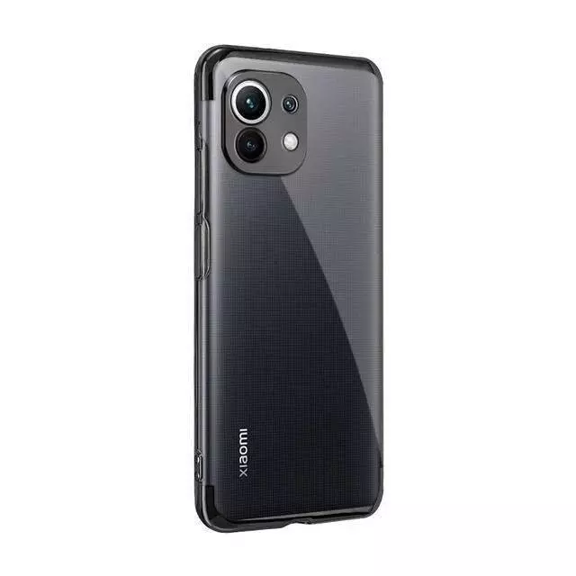 Чохол бампер для Xiaomi 11 Lite 5G NE / Mi 11 Lite Anomaly Color Plating Black (Чорний)
