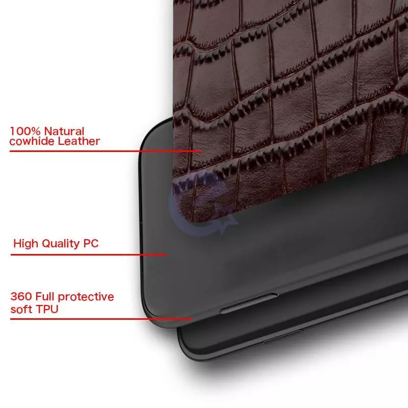 Чехол бампер для Samsung Galaxy A23 5G / Galaxy A23 Anomaly Crocodile Style Brown (Коричневый)
