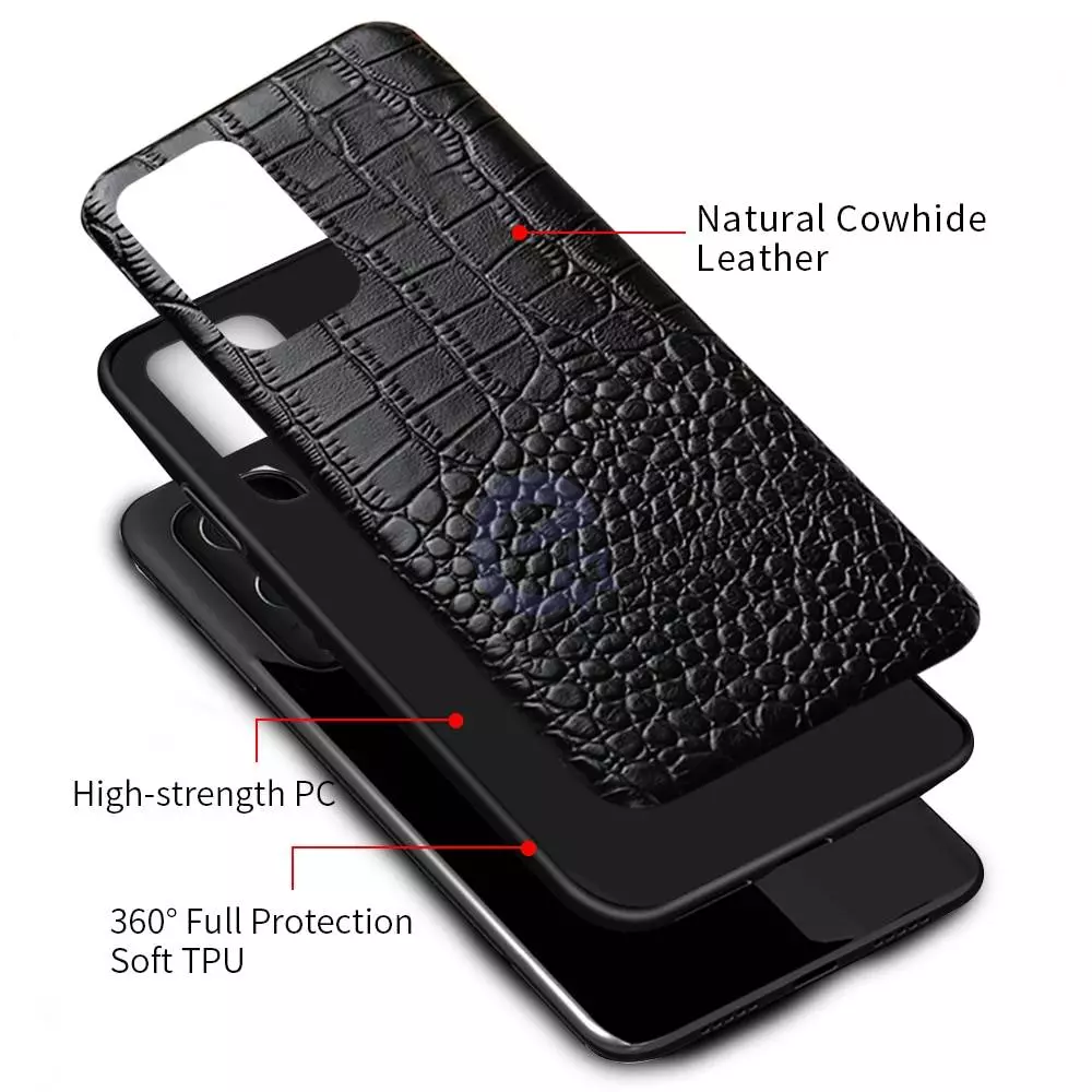 Чехол бампер для OnePlus 9R / 8T Anomaly Crocodile Style Black (Черный)