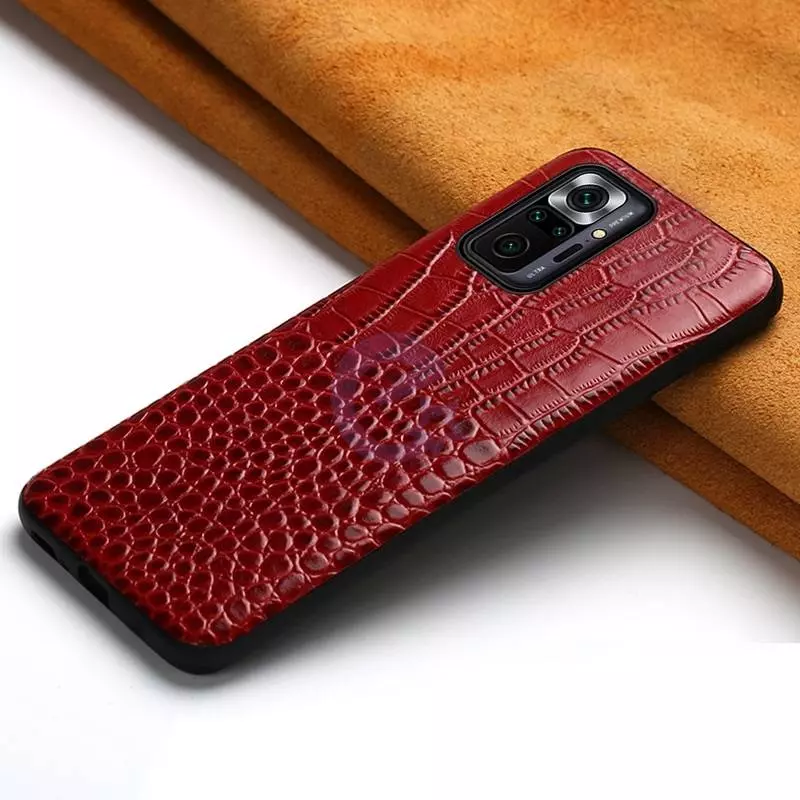 Чехол бампер для Xiaomi Poco X3 GT / Redmi Note 10 Pro 5G Anomaly Crocodile Style Red (Красный)