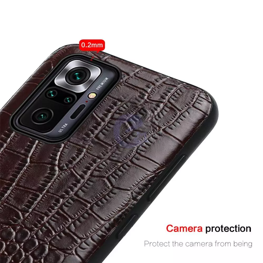 Чехол бампер для Xiaomi Redmi Note 11 Pro Plus 5G Anomaly Crocodile Style Brown (Коричневый)