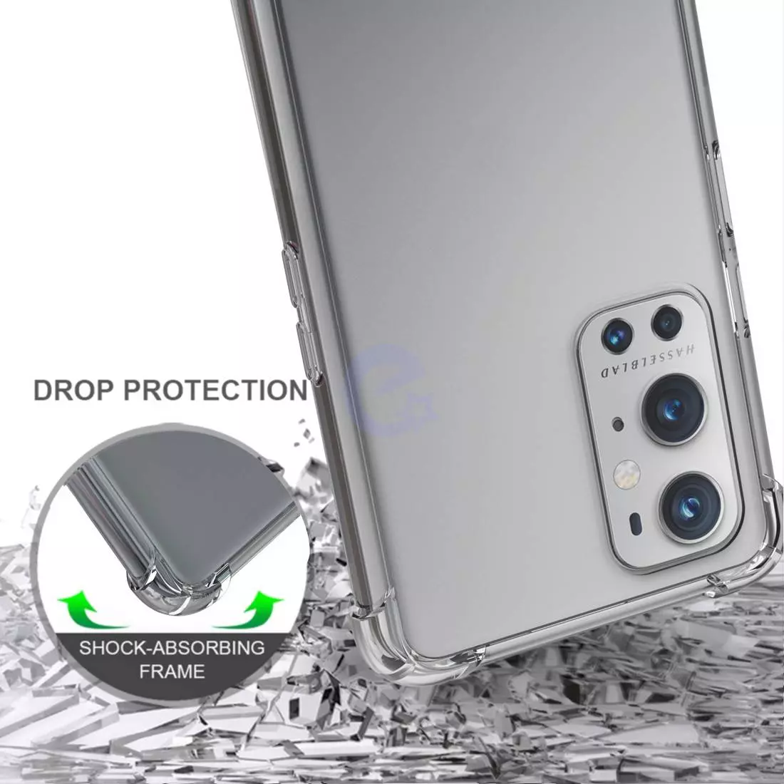 Чехол бампер для OnePlus Nord 2 Anomaly Crystal Hybrid Transparent (Прозрачный)