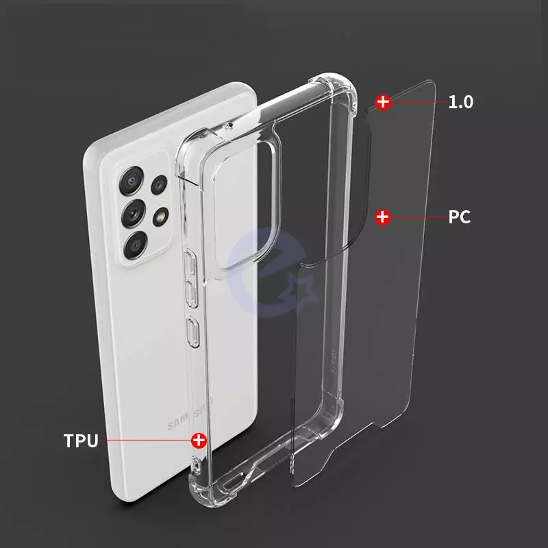 Чехол бампер для Samsung Galaxy A72 Anomaly Crystal Hybrid Transparent (Прозрачный)