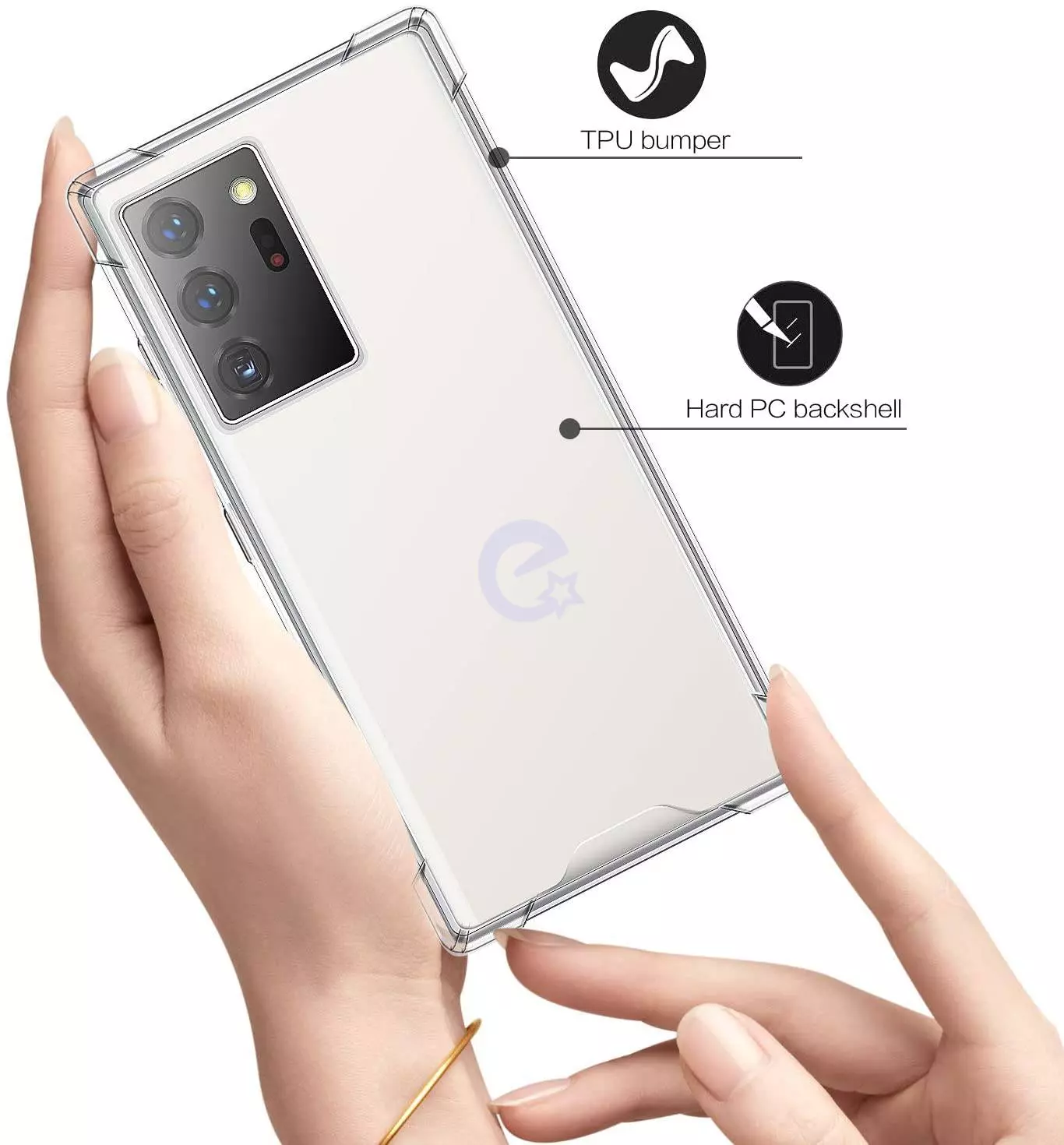 Чехол бампер для Samsung Galaxy S20 FE Anomaly Crystal Hybrid Transparent (Прозрачный)