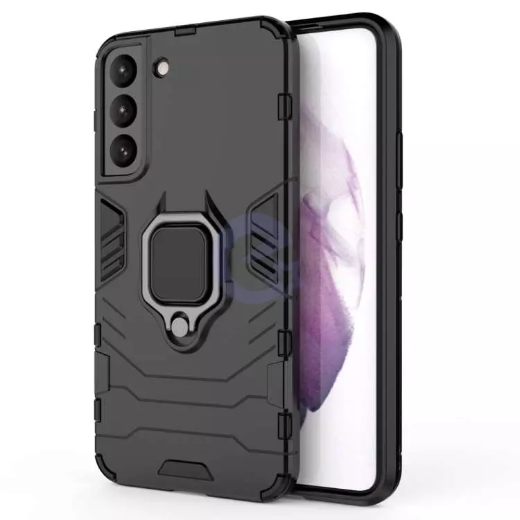 Чохол бампер для Samsung Galaxy S22 Anomaly Defender S (з кільцем-тримачем) Dark Blue (Темно синій)