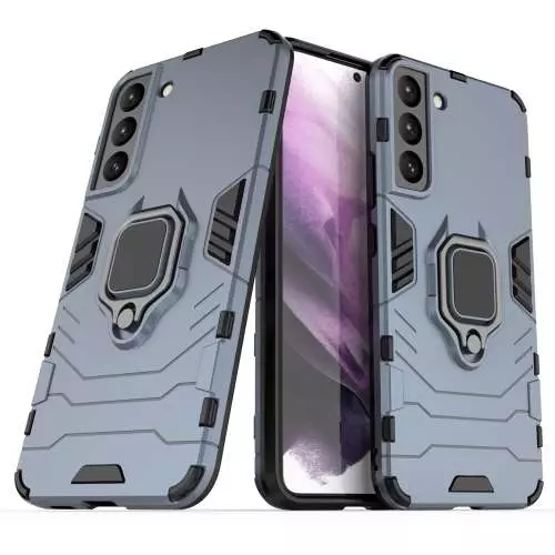 Чохол бампер для Samsung Galaxy S22 Anomaly Defender S (з кільцем-тримачем) Dark Blue (Темно синій)