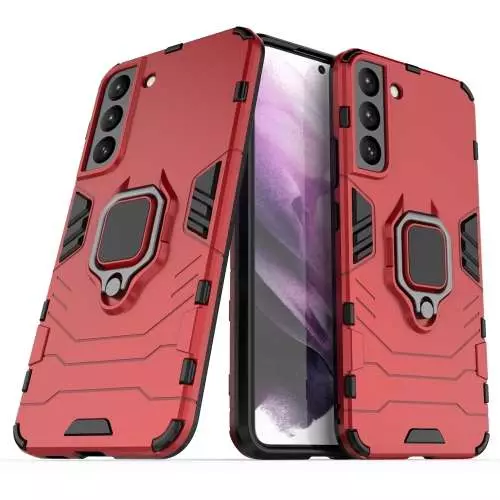 Чохол бампер для Samsung Galaxy S22 Anomaly Defender S (з кільцем-тримачем) Red (Червоний)