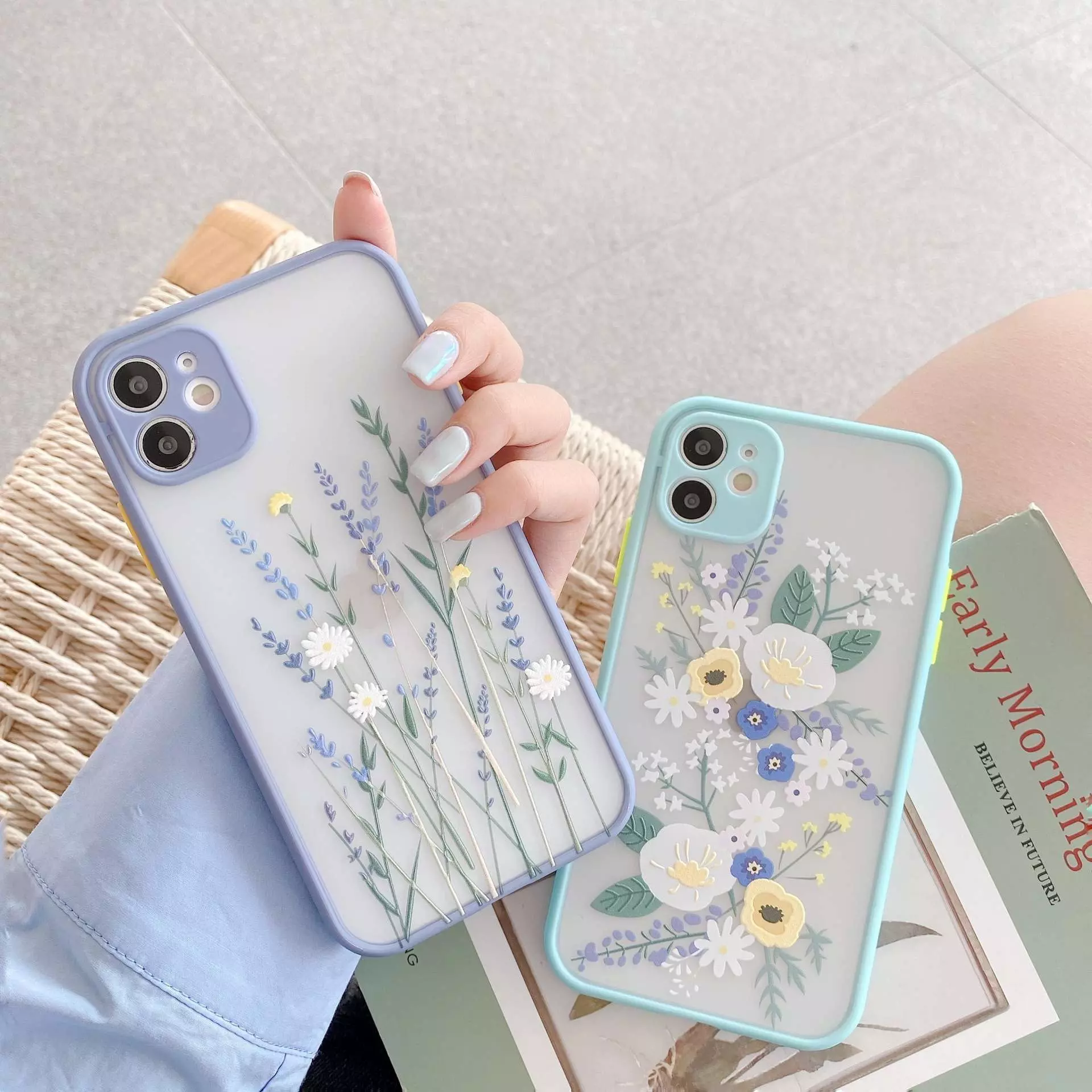 Чехол бампер для iPhone 12 Pro Anomaly Floral Design Transparent (Прозрачный)