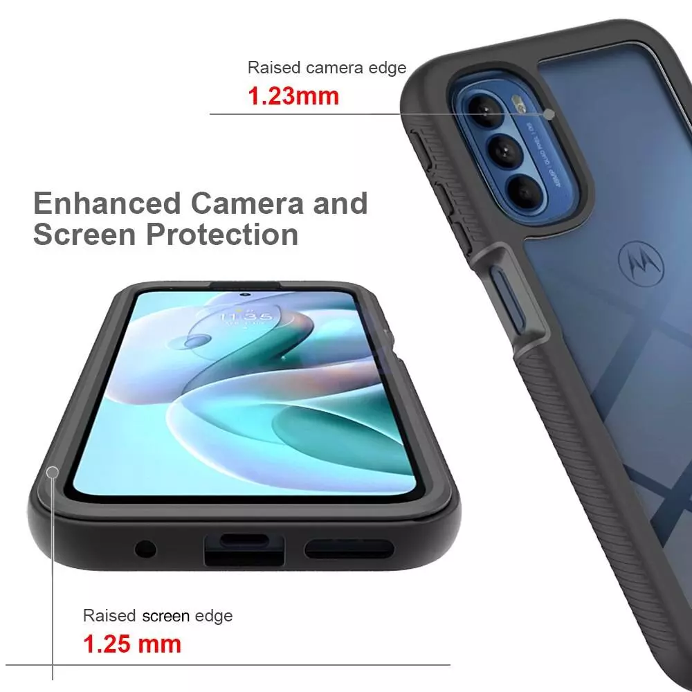 Протиударний чохол бампер для Motorola Moto E20 / E30 / E40 Anomaly Hybrid 360 Blue / Grey (Синій / Сірий)