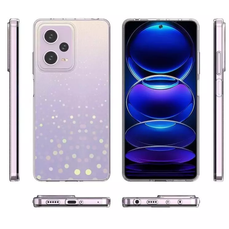 Ультратонкий чохол бампер для Xiaomi Redmi Note 12 Pro 5G Anomaly Jelly Transparent (Прозорий) 