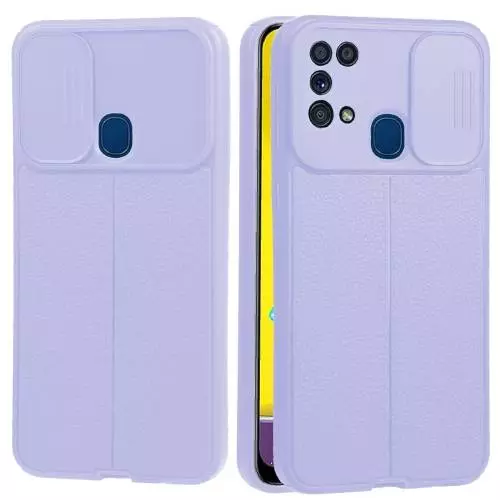 Протиударний чохол бампер для Samsung Galaxy M31 / Galaxy M21 / Galaxy M30s Anomaly Leather Fit Pro (шторка на камеру) Light Purple (Світло Пурпурний) Протиударний чохол бампер для Samsung Galaxy M31 / Galaxy M21 / Galaxy M30s Anomaly Leather Fit Pro (шторка на камеру) Light Purple (Світло Пурпурний)