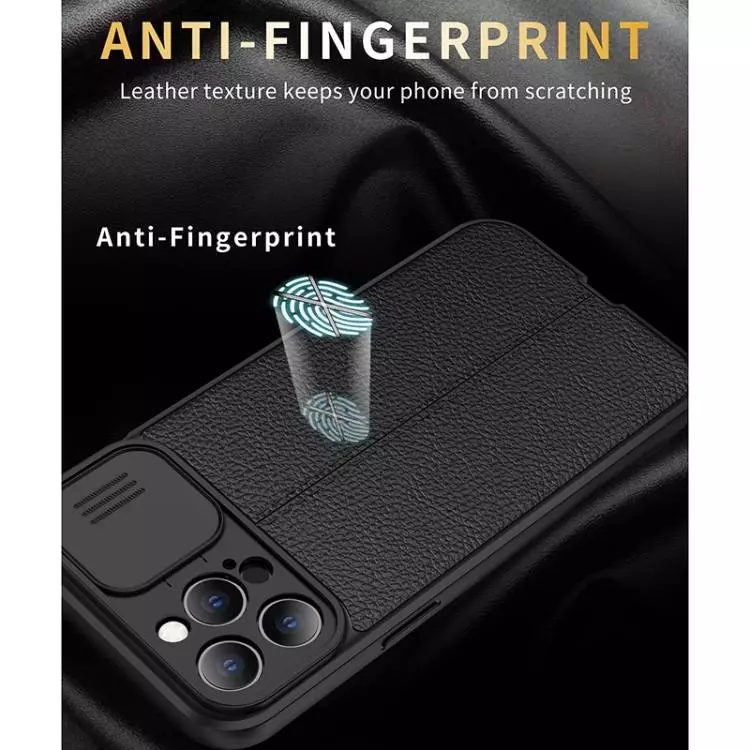 Протиударний чохол бампер для iPhone 13 Pro Max Anomaly Leather Fit Pro (шторка на камеру) Red (Червоний)