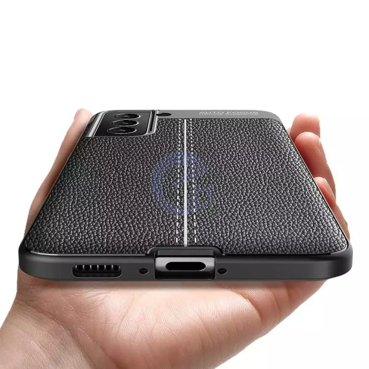 Чехол бампер для Samsung Galaxy S22 Plus Anomaly Leather Fit Black (Черный)