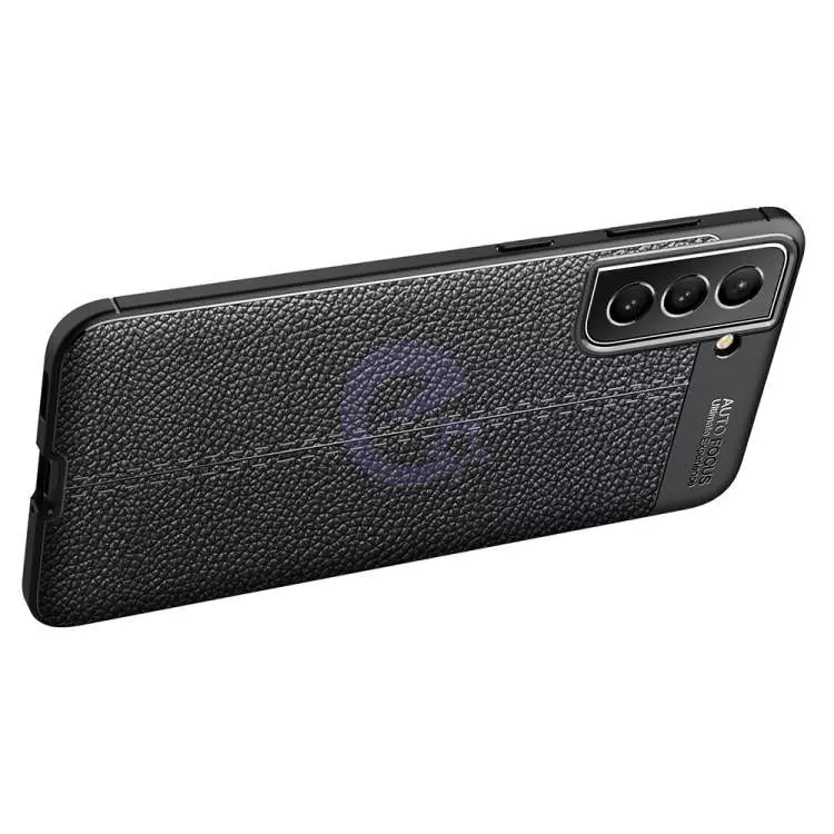 Чехол бампер для Samsung Galaxy S22 Plus Anomaly Leather Fit Black (Черный)