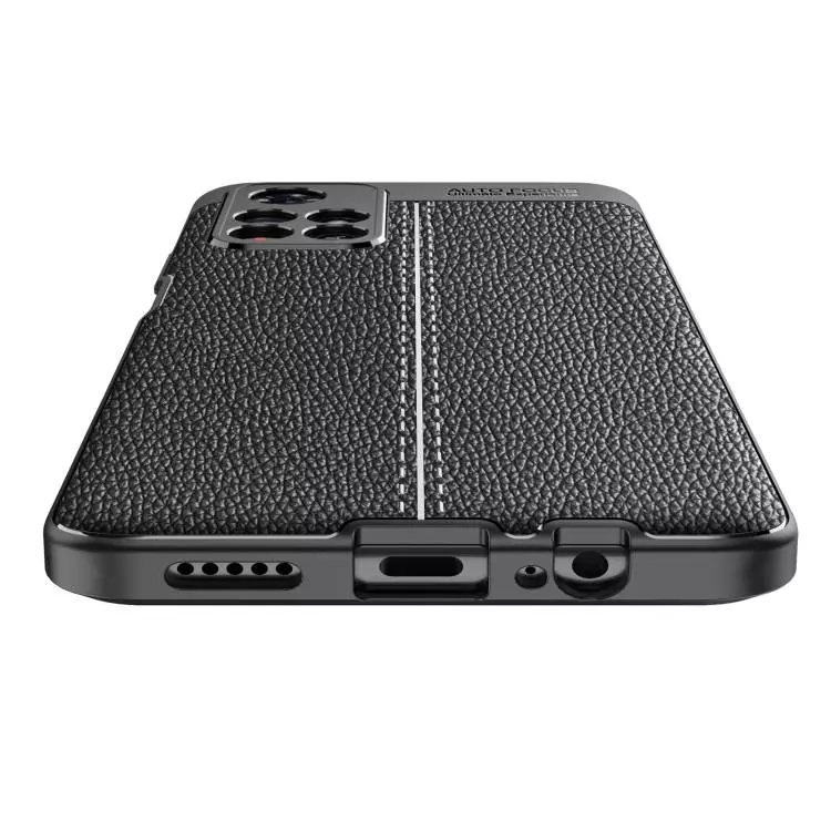 Чохол бампер для Xiaomi Poco M4 Pro Anomaly Leather Fit Black (Чорний)