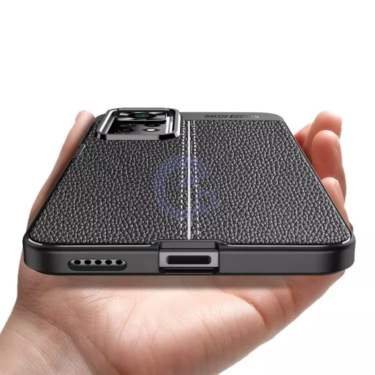 Чехол бампер для Xiaomi Redmi Note 11 Pro Plus 5G Anomaly Leather Fit Black (Черный)