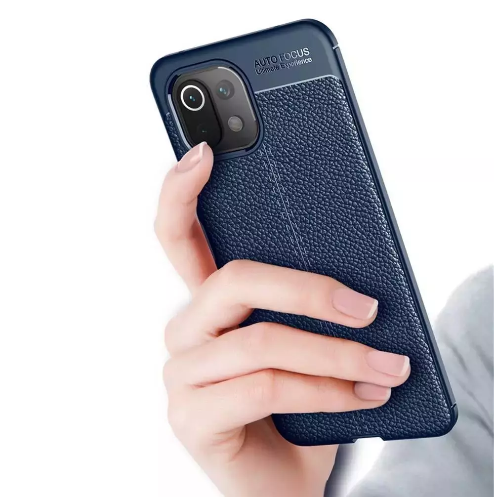 Чехол бампер для Vivo Y02 Anomaly Leather Fit Black (Черный)