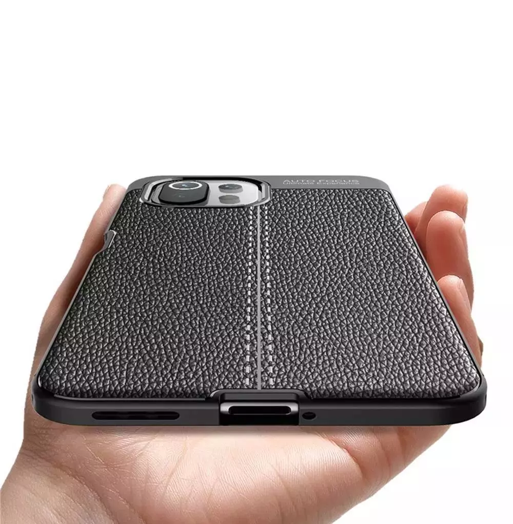 Чехол бампер для Vivo Y02 Anomaly Leather Fit Blue (Синий)