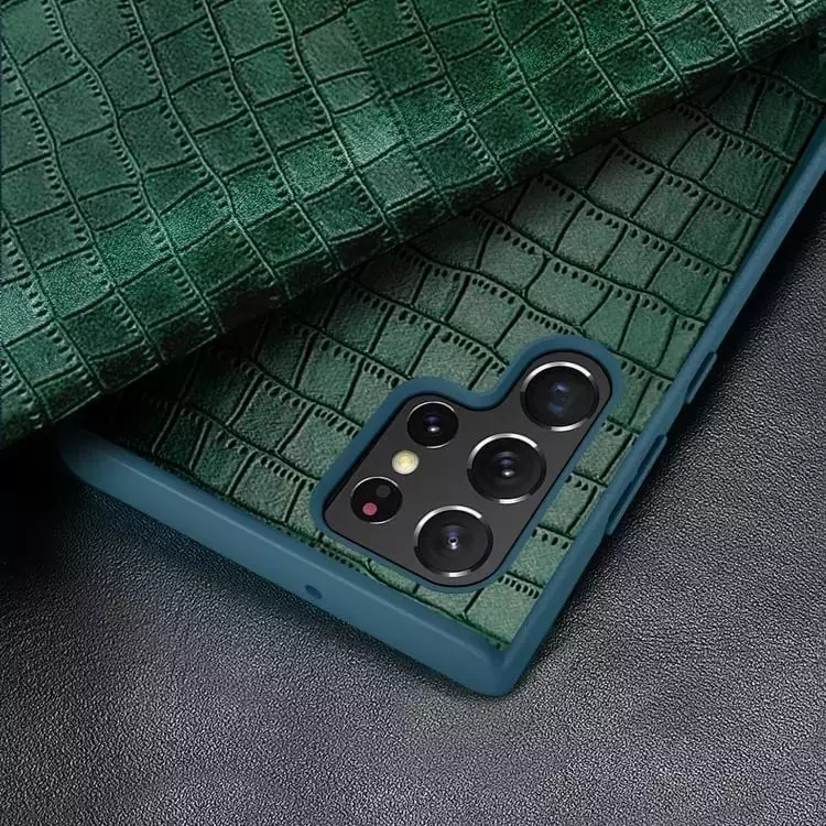 Шкіряний чохол книжка для Vivo Y02 Anomaly Luxury Crocodile Pattern Leather Book Green (Зелений)