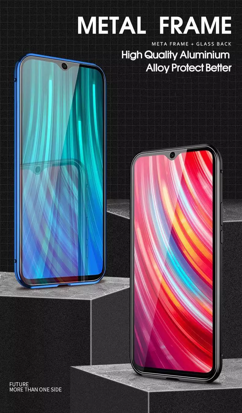 Чохол бампер для Realme 9 / 9 Pro Plus / Narzo 50 Pro Anomaly Magnetic 360 With Glass Black (Чорний)