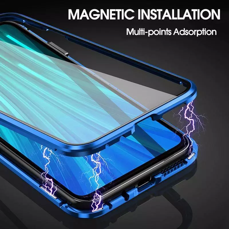 Чохол бампер для Realme 9i Anomaly Magnetic 360 With Glass Black (Чорний)