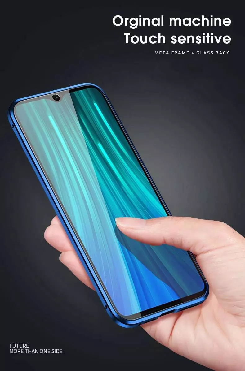 Чохол бампер для Realme 9 / 9 Pro Plus / Narzo 50 Pro Anomaly Magnetic 360 With Glass Black (Чорний)