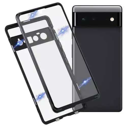 Чохол бампер для Google Pixel 7 Anomaly Magnetic 360 With Glass Black (Чорний)