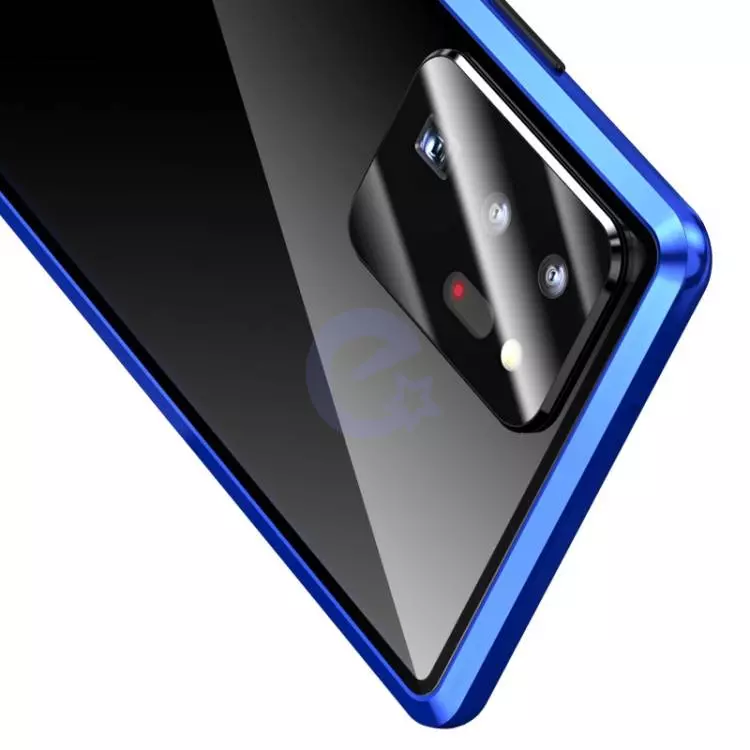 Чехол бампер для Xiaomi Redmi 10A / Redmi 9C Anomaly Magnetic 360 With Glass Blue (Синий)
