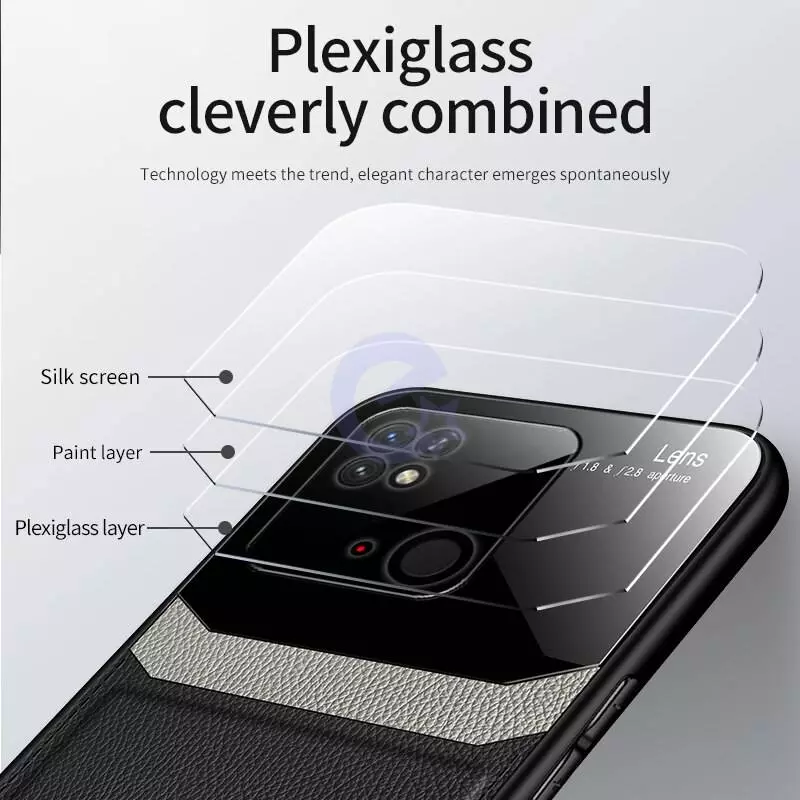 Чехол бампер для Xiaomi Poco C40 / Redmi 10C Anomaly Plexiglass Black (Черный)