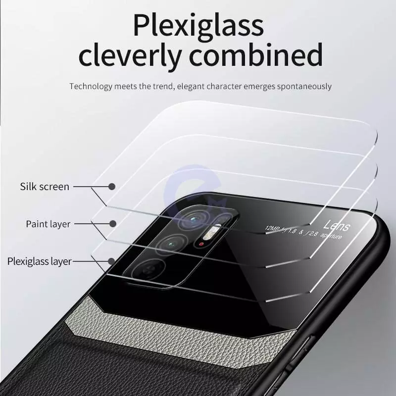 Чехол бампер для Xiaomi 12 / 12S / 12X Anomaly Plexiglass Black (Черный)