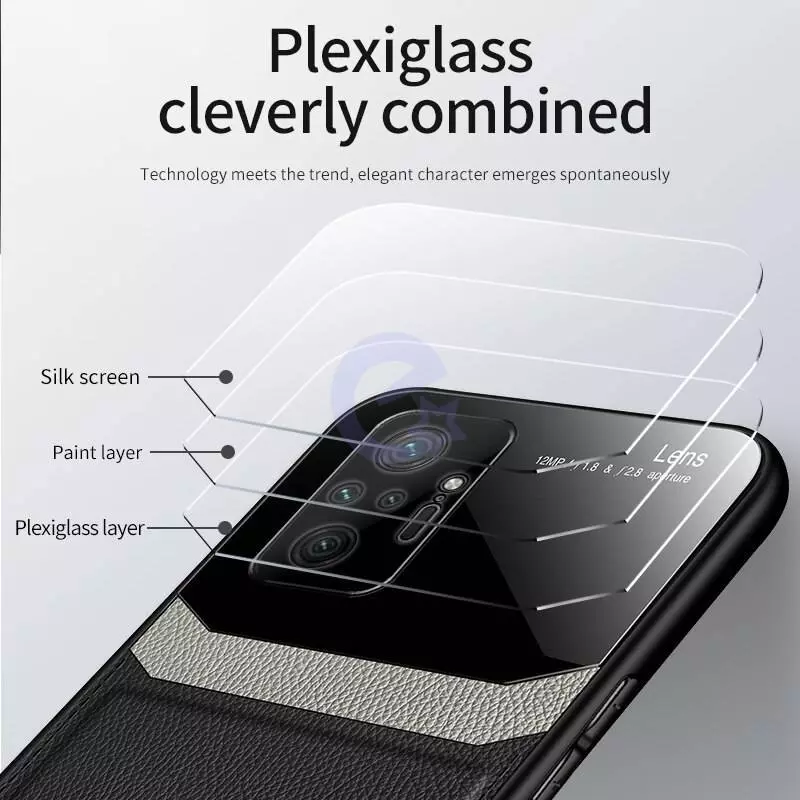 Чехол бампер для Xiaomi Poco M4 Pro Anomaly Plexiglass Brown (Коричневый)
