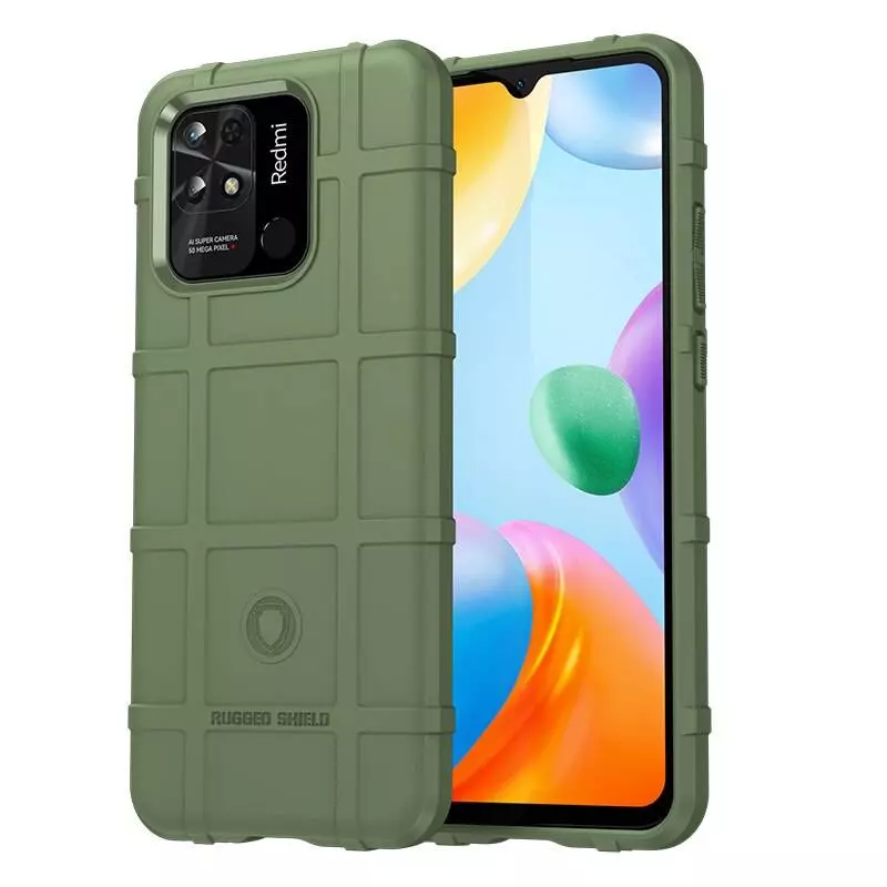 Протиударний чохол бампер для Xiaomi Redmi 10A / Redmi 9C Anomaly Rugged Shield Green (Зелений)