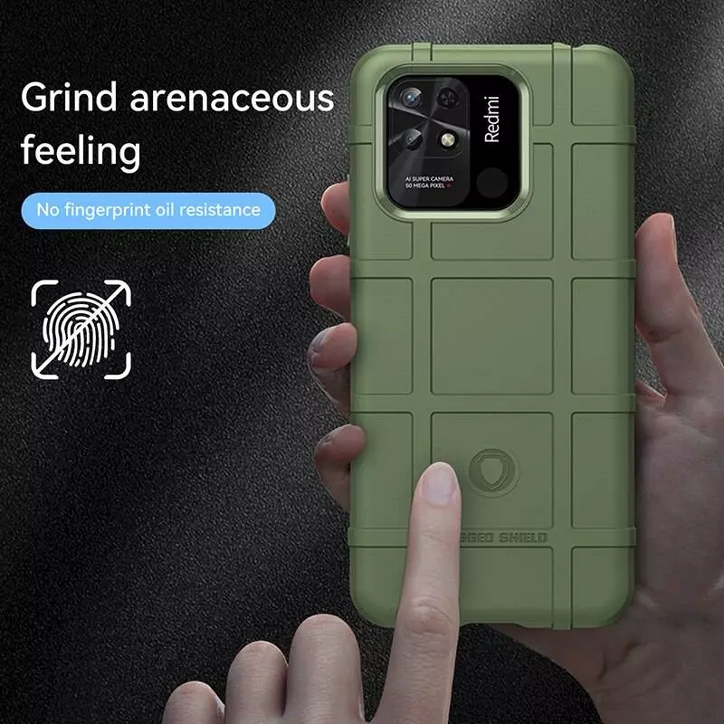 Протиударний чохол бампер для Xiaomi Redmi 10A / Redmi 9C Anomaly Rugged Shield Green (Зелений)