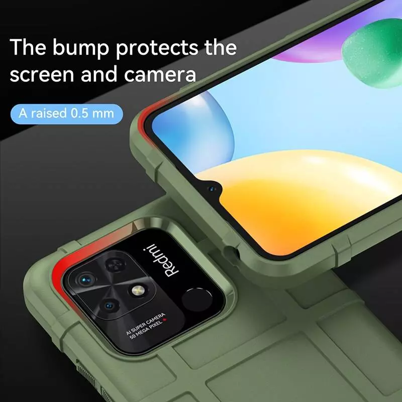 Протиударний чохол бампер для Xiaomi Redmi 10A / Redmi 9C Anomaly Rugged Shield Green (Зелений)
