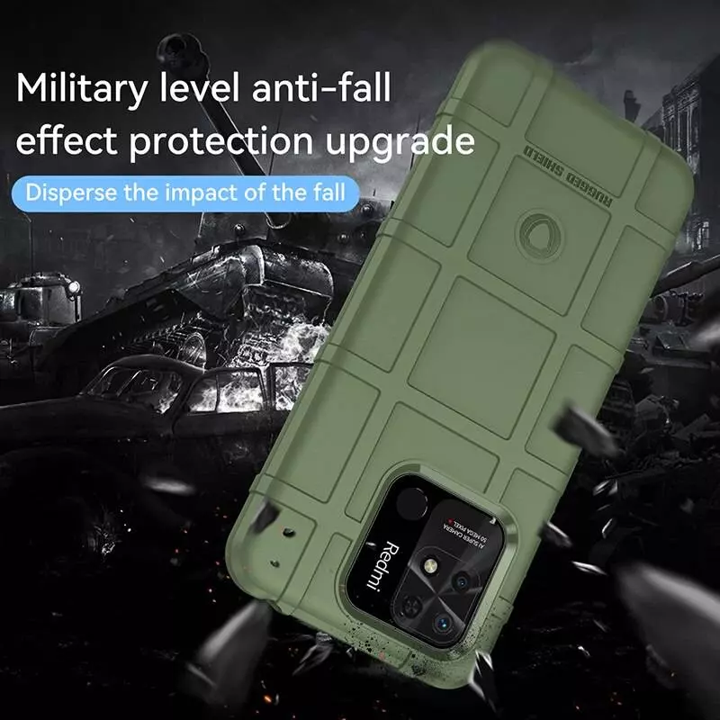 Протиударний чохол бампер для Xiaomi Redmi 10A / Redmi 9C Anomaly Rugged Shield Green (Зелений)